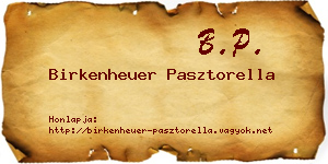 Birkenheuer Pasztorella névjegykártya